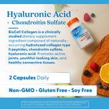 Doctor's Best Hyaluronic Acid Chondroitin Sulfate 180ct - side panel