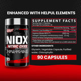 Nutrex NIOX Nitric Oxide | PREMIUM PUMP BOOSTER FOR MAX VASCULARITY - 90Caps