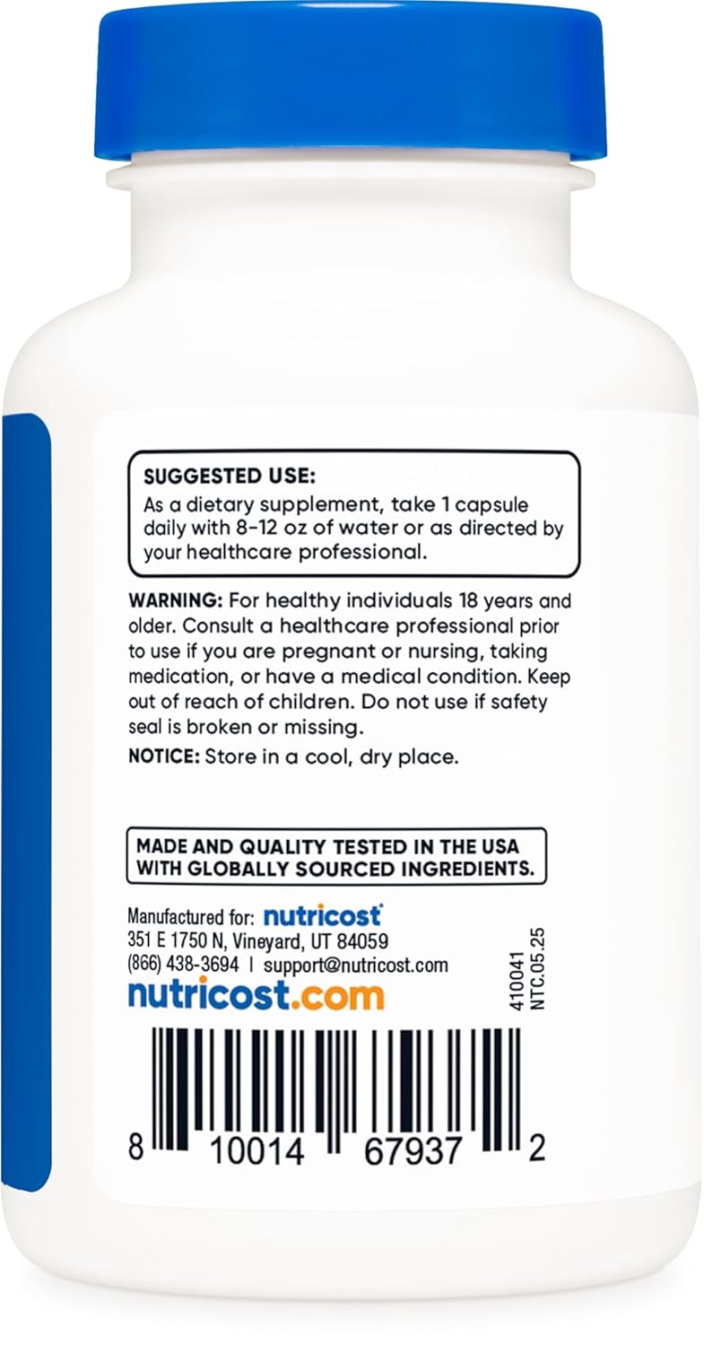 Nutricost L-Theanine 200mg; 120 Capsules - Double Strength