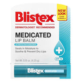 Blistex Medicated Lip Balm, SPF 15, .15 Oz, Black