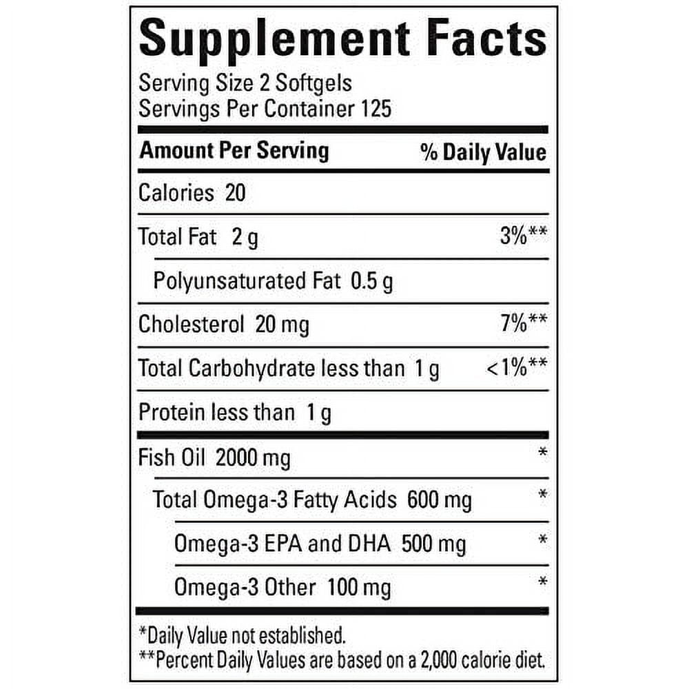 Nature Made Fish Oil 1000mg 250ct - additional product view
