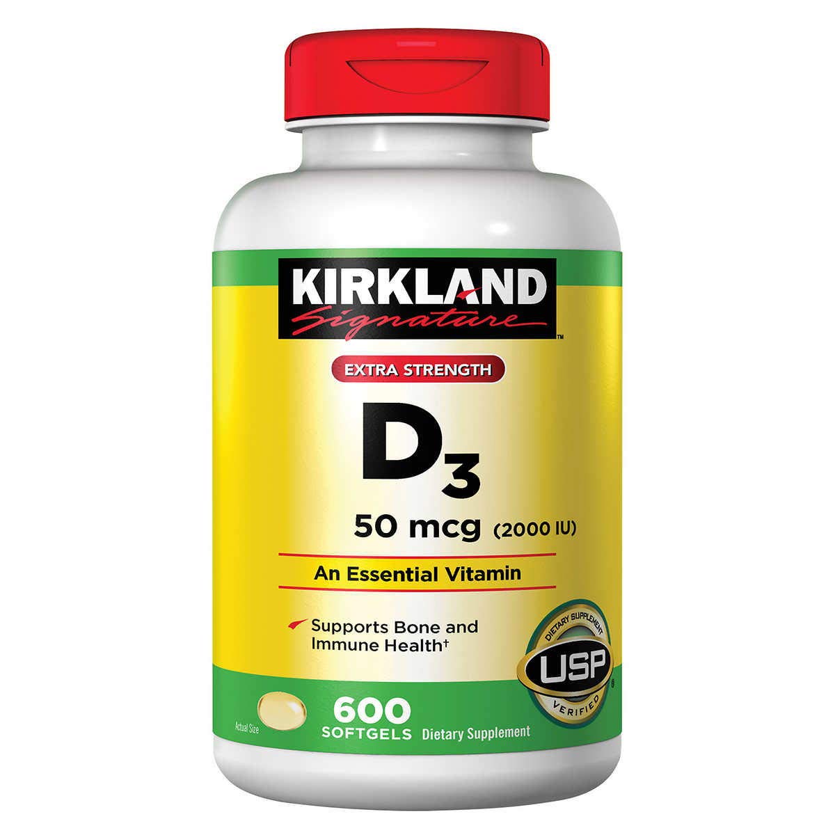 kirkland d3 50 mcg 600 tabs