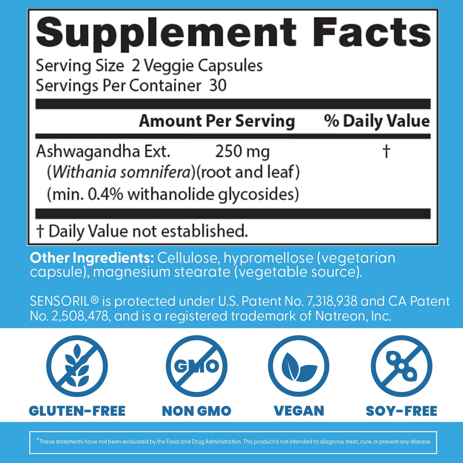 Doctor's Best Ashwagandha Featuring Sensoril, Non-Gmo, Gluten Free, 125 Mg, 60 Veggie Caps