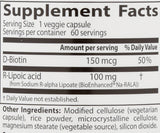 Doctor's Best Best Stabilized R-Lipoic Acid, 100mg, Veggie Caps 60