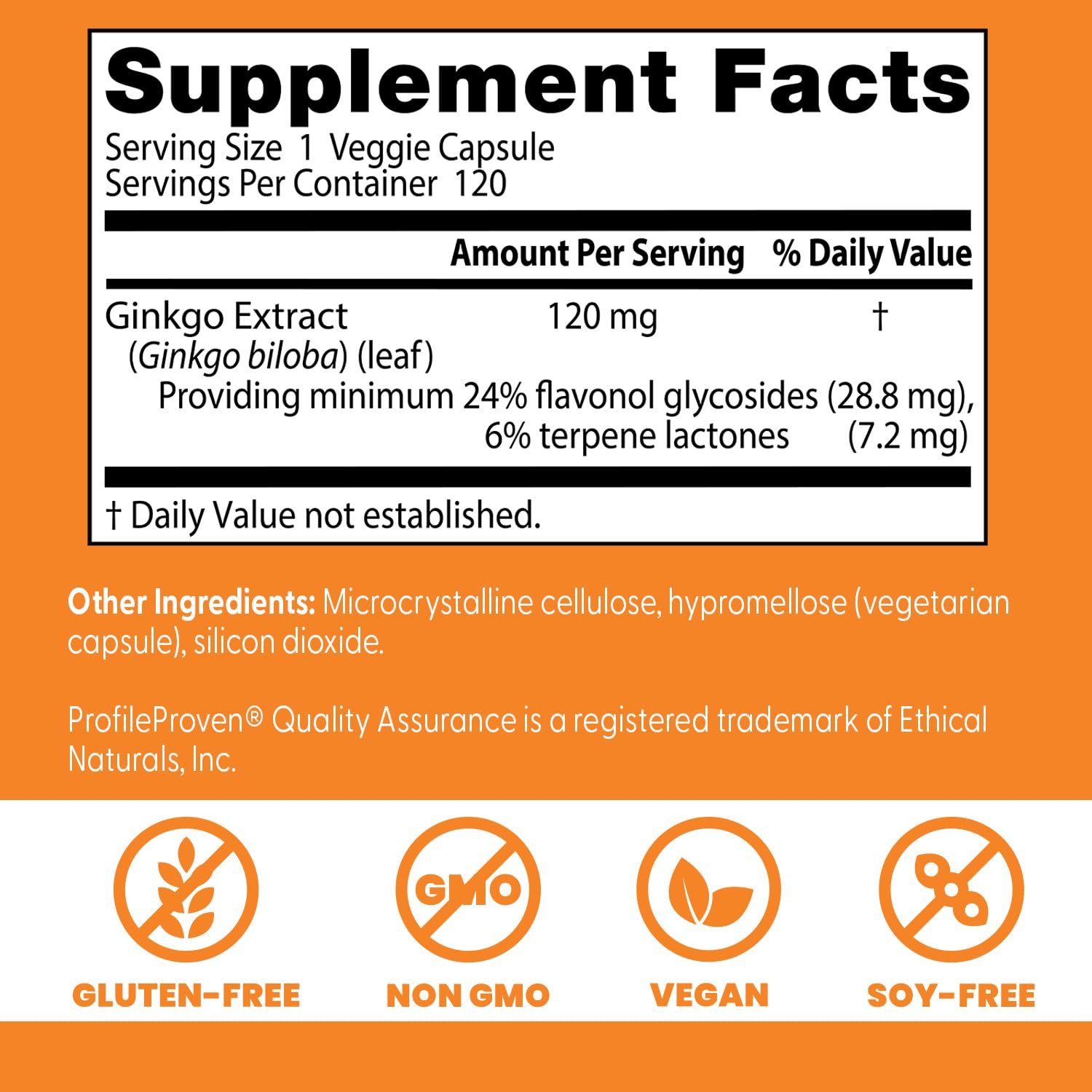 Doctor's BEST Extra Strength Ginkgo, Non-Gmo, Gluten Free, Vegan, Soy Free, Promotes Mental Function And Memory, 120 Mg, 120 Count (Pack Of 1) - Capsule