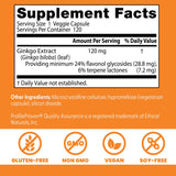 Doctor's BEST Extra Strength Ginkgo, Non-Gmo, Gluten Free, Vegan, Soy Free, Promotes Mental Function And Memory, 120 Mg, 120 Count (Pack Of 1) - Capsule
