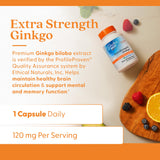 Doctor's BEST Extra Strength Ginkgo, Non-Gmo, Gluten Free, Vegan, Soy Free, Promotes Mental Function And Memory, 120 Mg, 120 Count (Pack Of 1) - Capsule