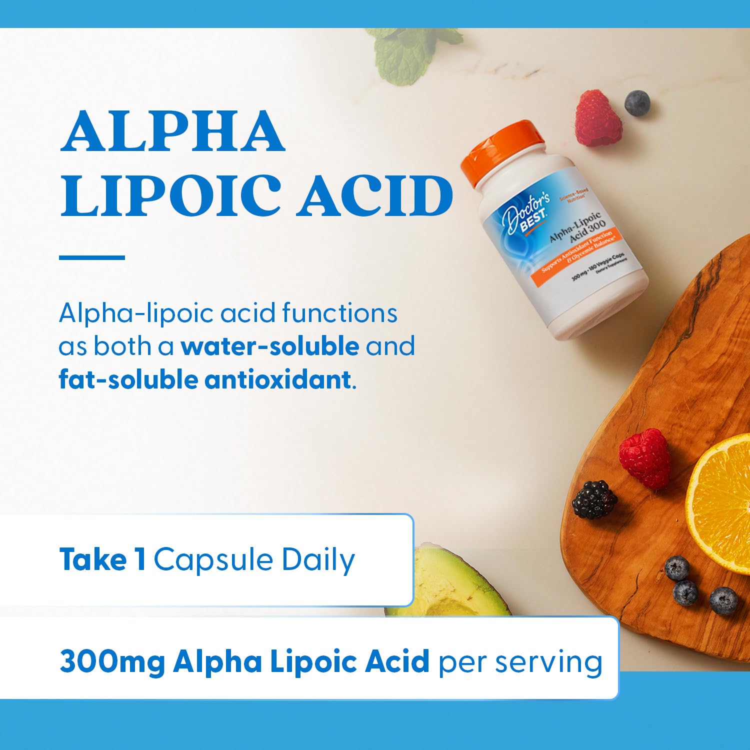 Doctor's Best, Best Alpha-Lipoic Acid, 300 mg, 180 Veggie Caps