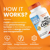Doctor's Best High Absorption CoQ10 with BioPerine 100 mg 60 Softgels