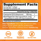 Doctor's Best High Absorption CoQ10 with BioPerine 100 mg 60 Softgels