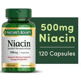 Nature Bounty Niacin 500mg, 120 Capsule