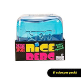 Schylling NeeDoh Niceberg - Sensory Squeeze Toy with Super Solid Squish - Giant 3.25" Blue Nice Cube (Pack of 1)