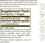Solgar Methylcobalamin Vitamin B12 - Supports Energy, Active B12 Form, Non-GMO, Vegan, Gluten & Dairy Free - 60 Count