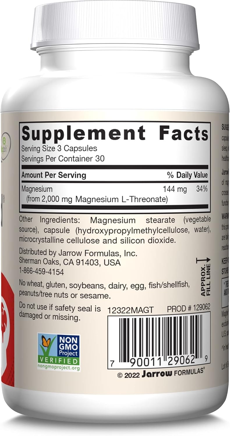 Jarrow Formulas, Magmind Nutritional Supplement, 90 Veggie Capsules