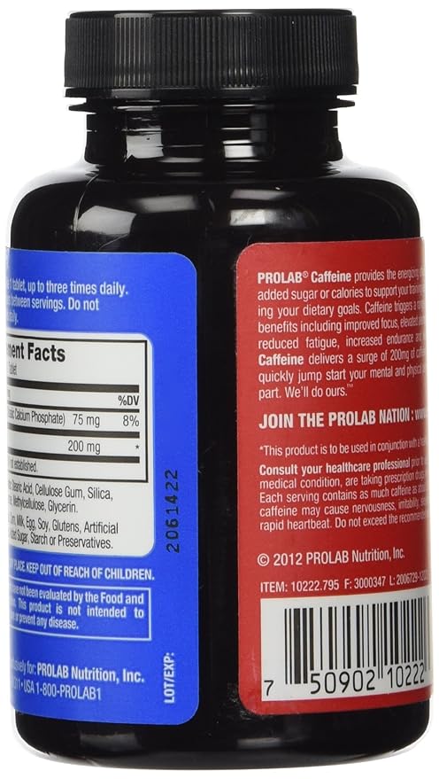 ProLab Caffeine Pills 100 tablets 200mg