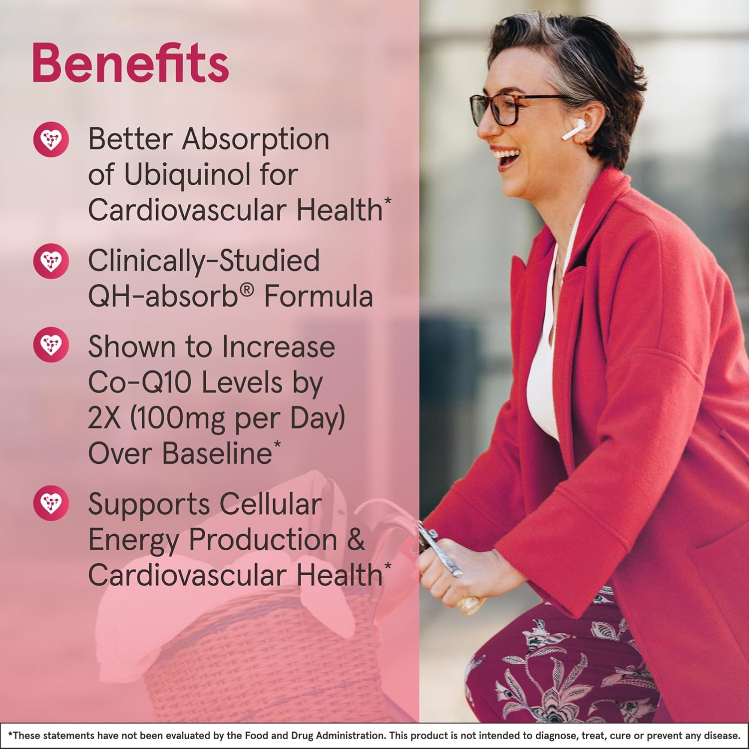 Jarrow Formulas Qh-Absorb Formulas Ubiquinol 100 Mg Softgel- 120 Count