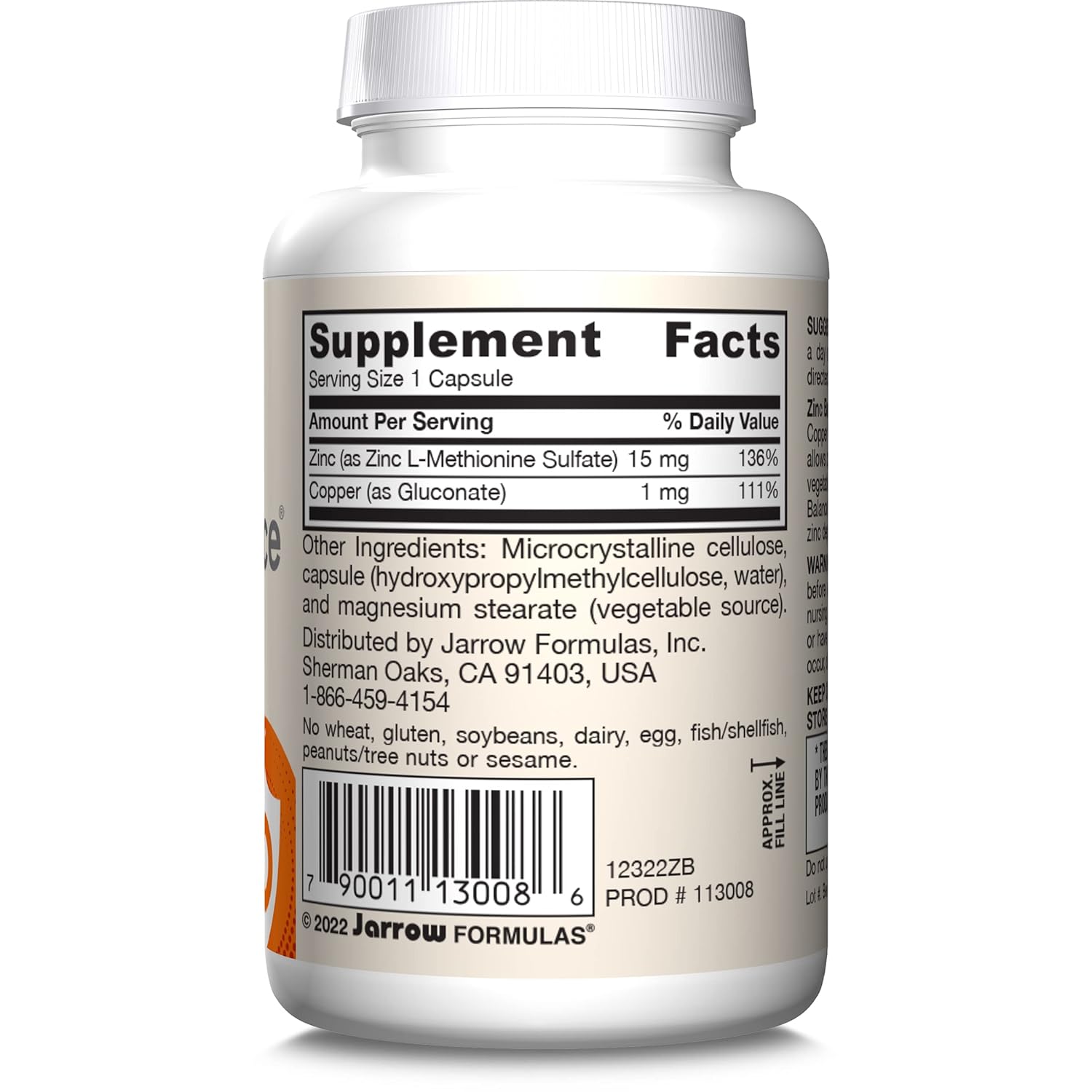 Jarrow Formulas Zinc Balance -- 100 Capsules