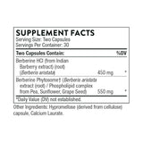 Thorne Research Berberine Capsules, 60 Count