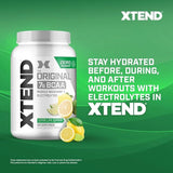 Xtend BCAAs (Pre-Workout, 7g BCAAs, 0g Carbs,Sugar & Calories, 3.5 Leucine, 2.5g L-Glutamine, 1g Citrulline Malate) - 1291 g, 90 Servings (Lemon Lime)