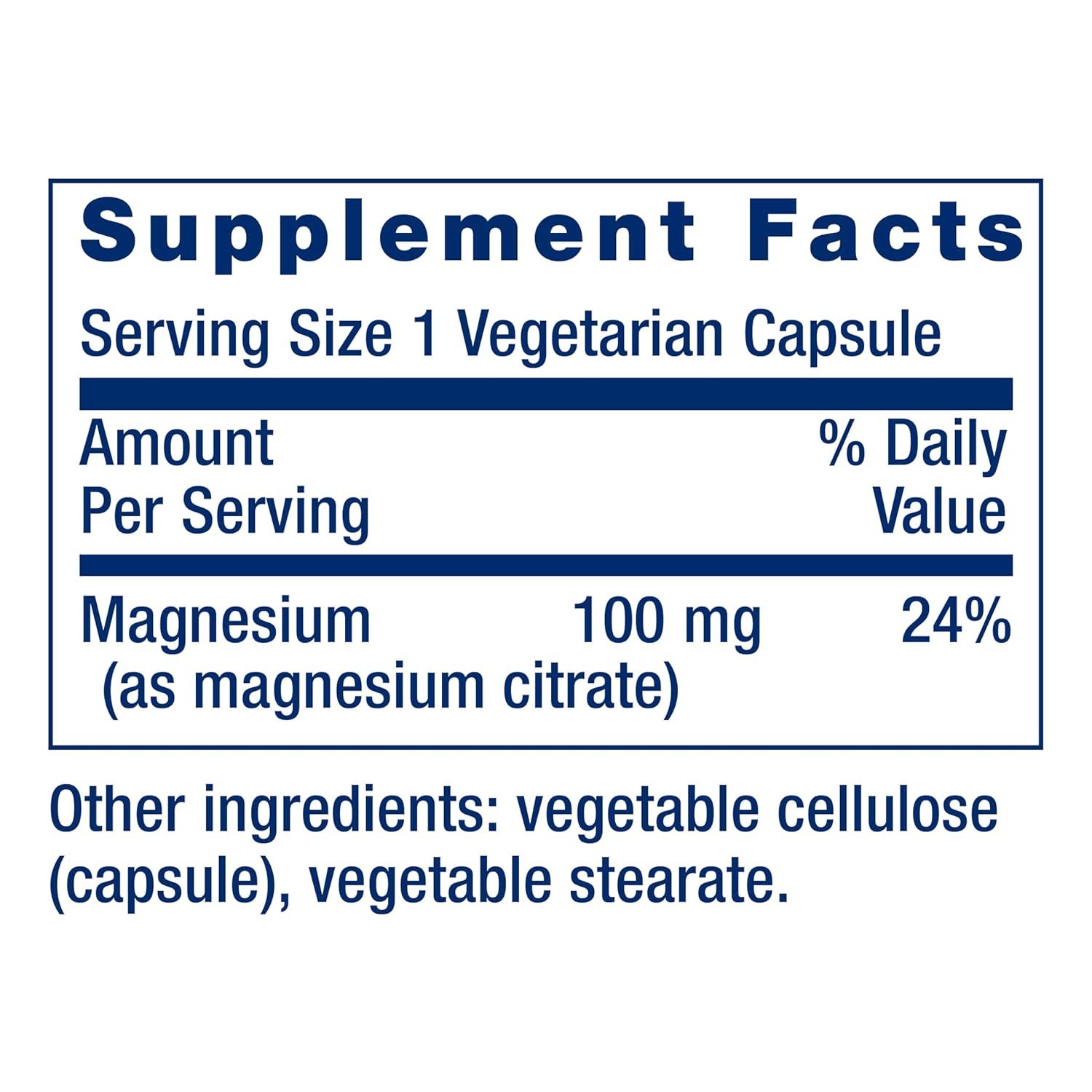 Life Extension Magnesium Citrate, 100 Mg, 100 Vegetarian Capsules