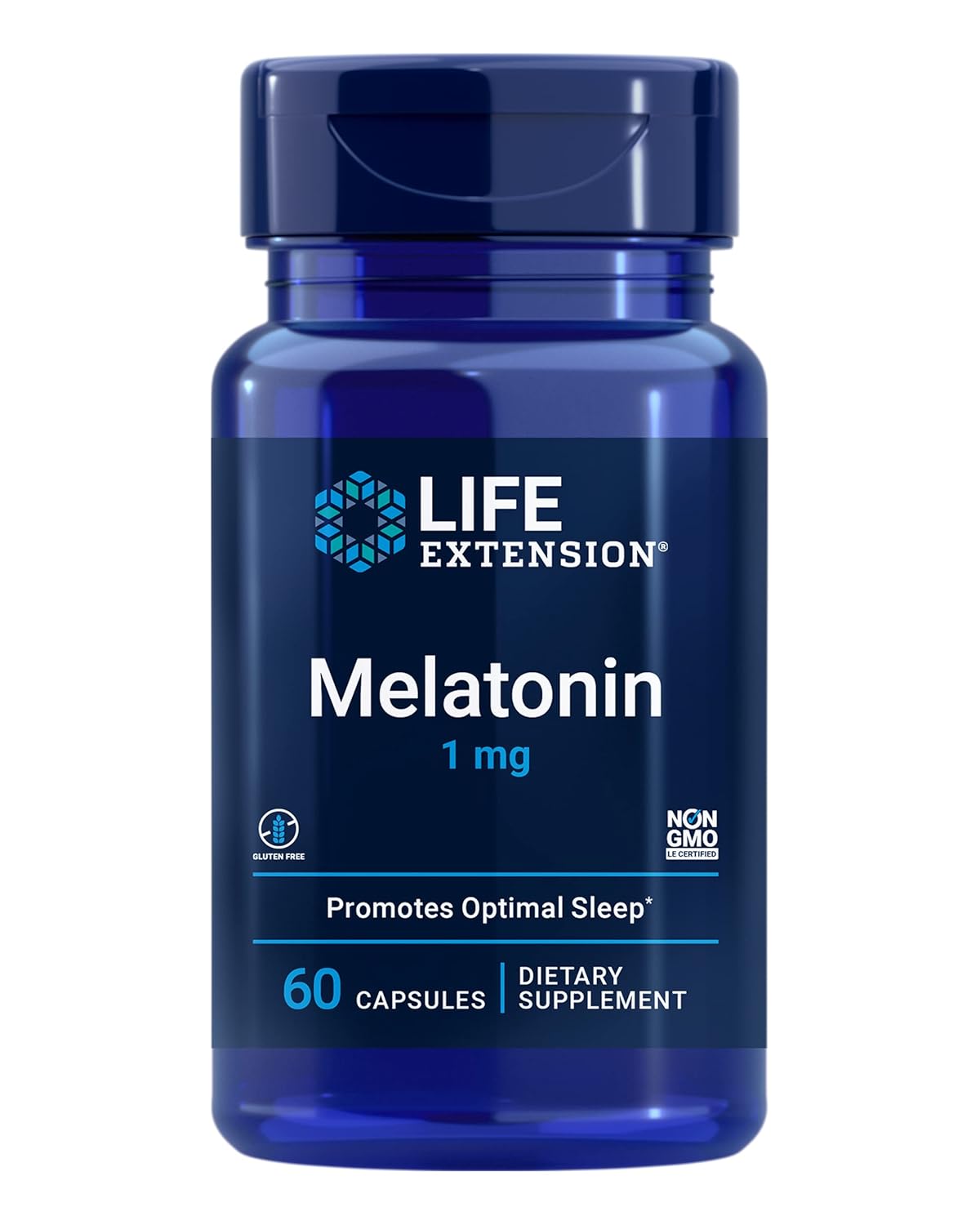 Life Extension Melatonin - 1 Mg, 60 Capsules