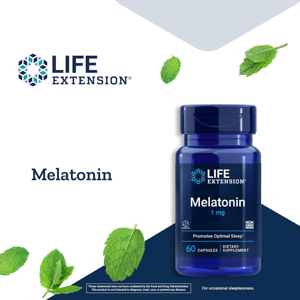 Life Extension Melatonin - 1 Mg, 60 Capsules
