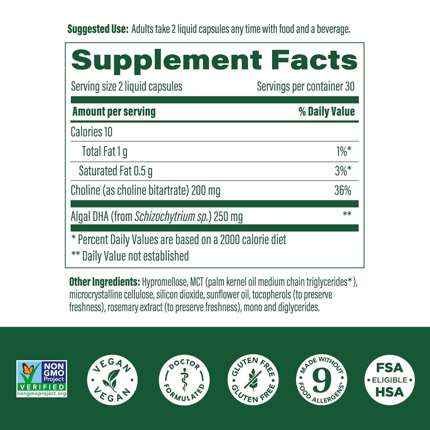 MegaFood, Baby & Me 2 Prenatal DHA & Choline, 60 Capsules