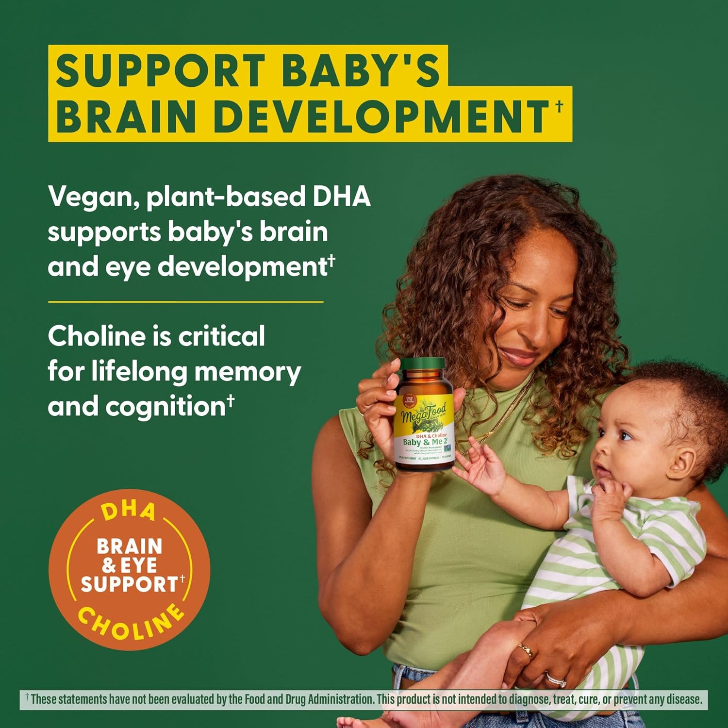 MegaFood, Baby & Me 2 Prenatal DHA & Choline, 60 Capsules