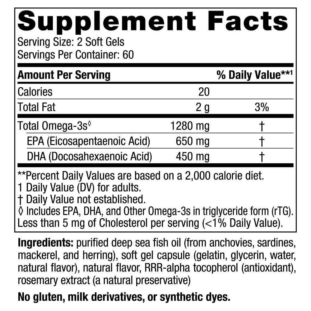 Nordic Naturals Ultimate Omega 1280mg, 120 Softgels