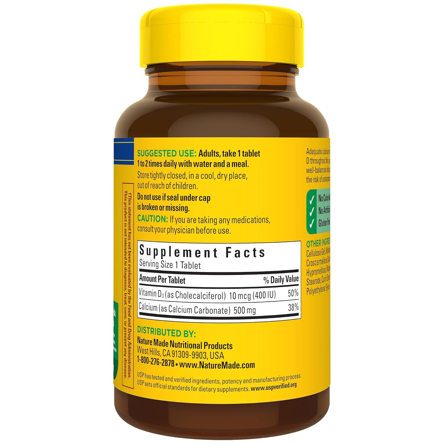 Nature Made Calcium 500 mg 130 tablets