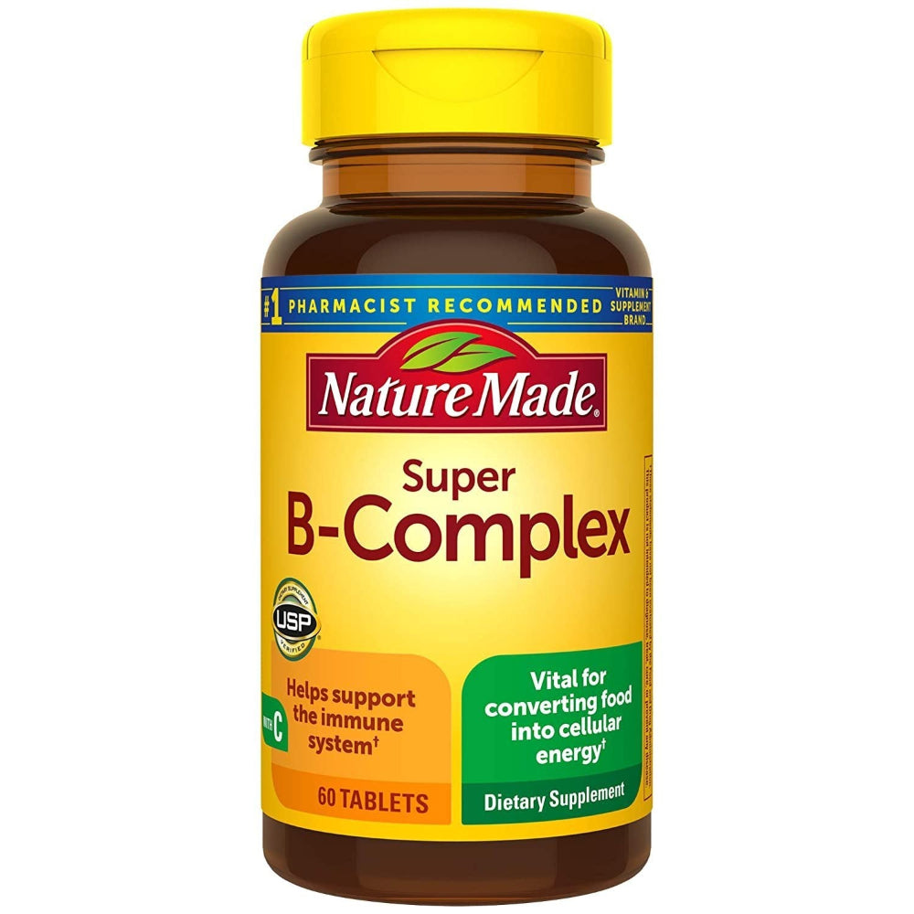 Nature Made Stress B Complex with Vitamin C and Zinc, Dietary Supplement for Immune Support, 60 Tablets, 60 Day Supply