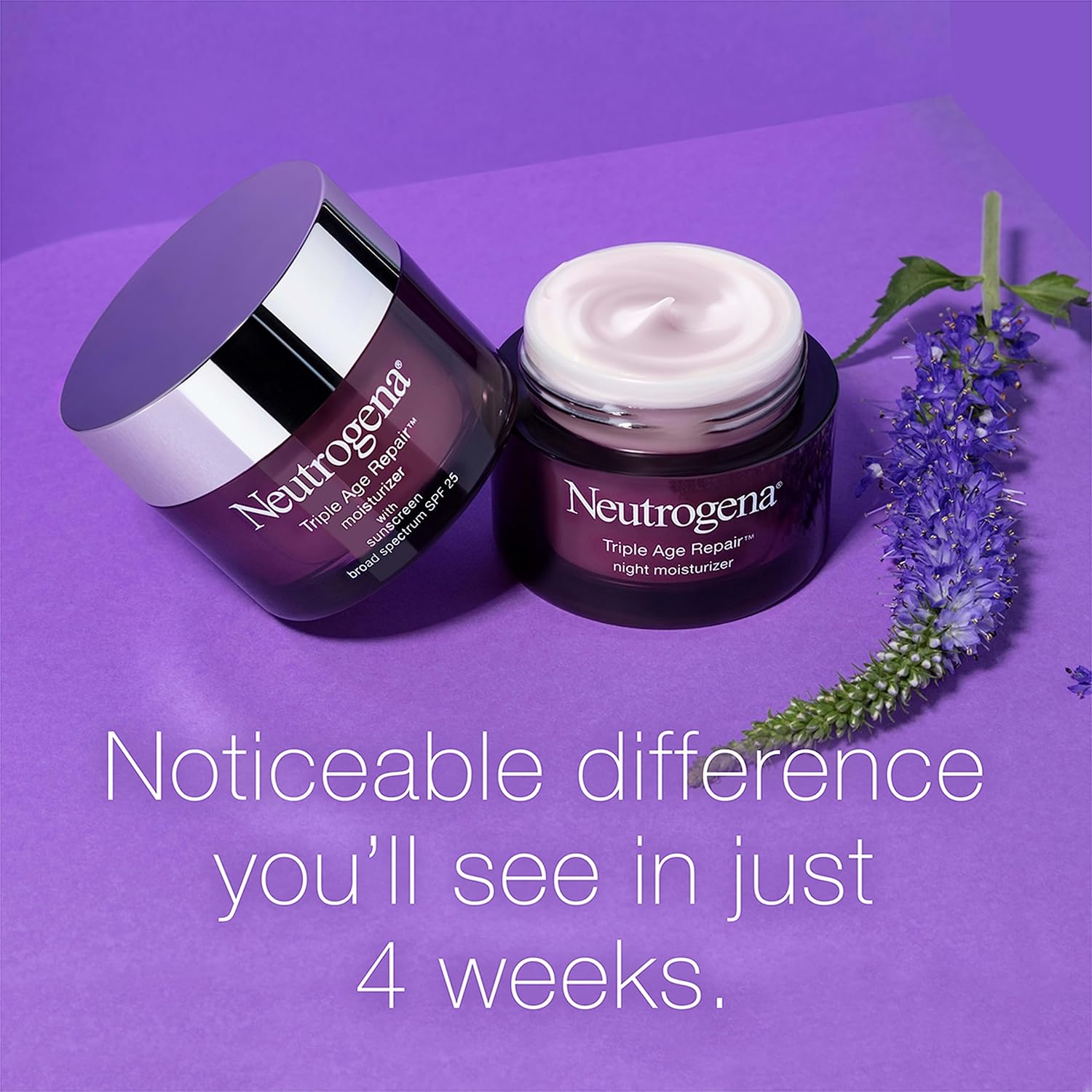 Neutrogena Triple Age Repair Anti Wrinkle Daily Facial Cream Moisturizer With Vitamin C And Spf 25, 48 G