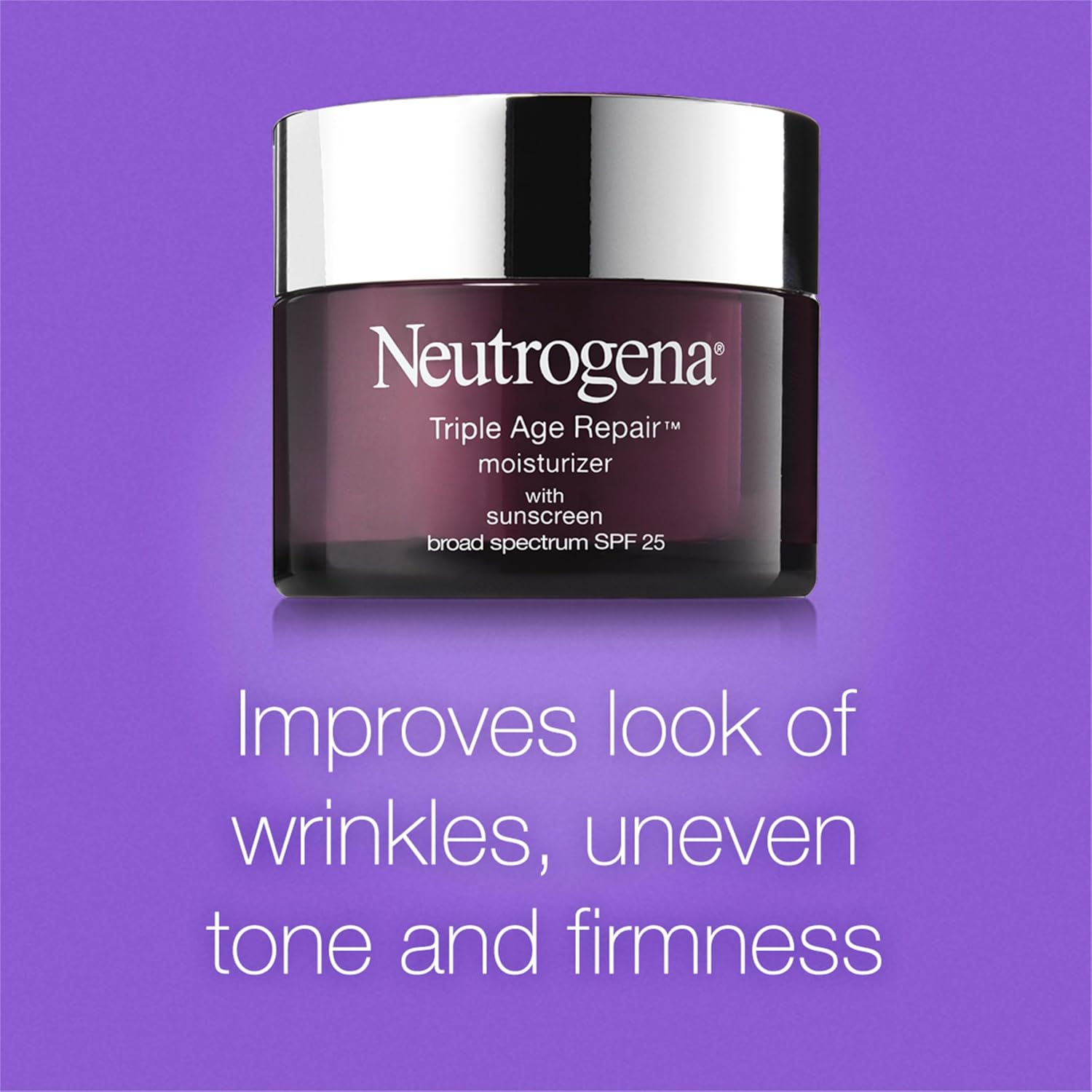 Neutrogena Triple Age Repair Anti Wrinkle Daily Facial Cream Moisturizer With Vitamin C And Spf 25, 48 G