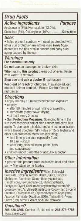 Aveeno Protect + Hydrate Moisturizing Face Sunscreen SPF 60, 2 fl oz