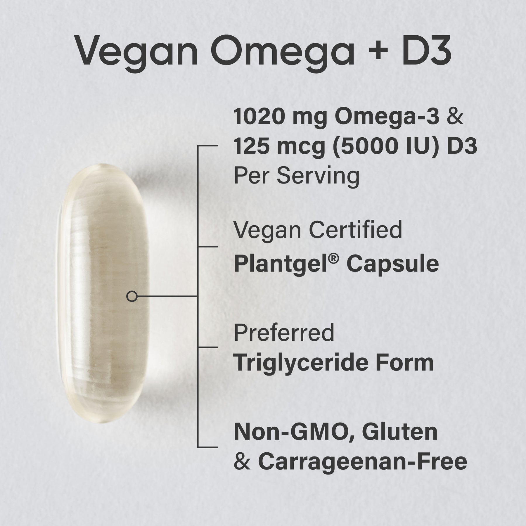 Sports Research Vegan Omega+D3 - product benefits