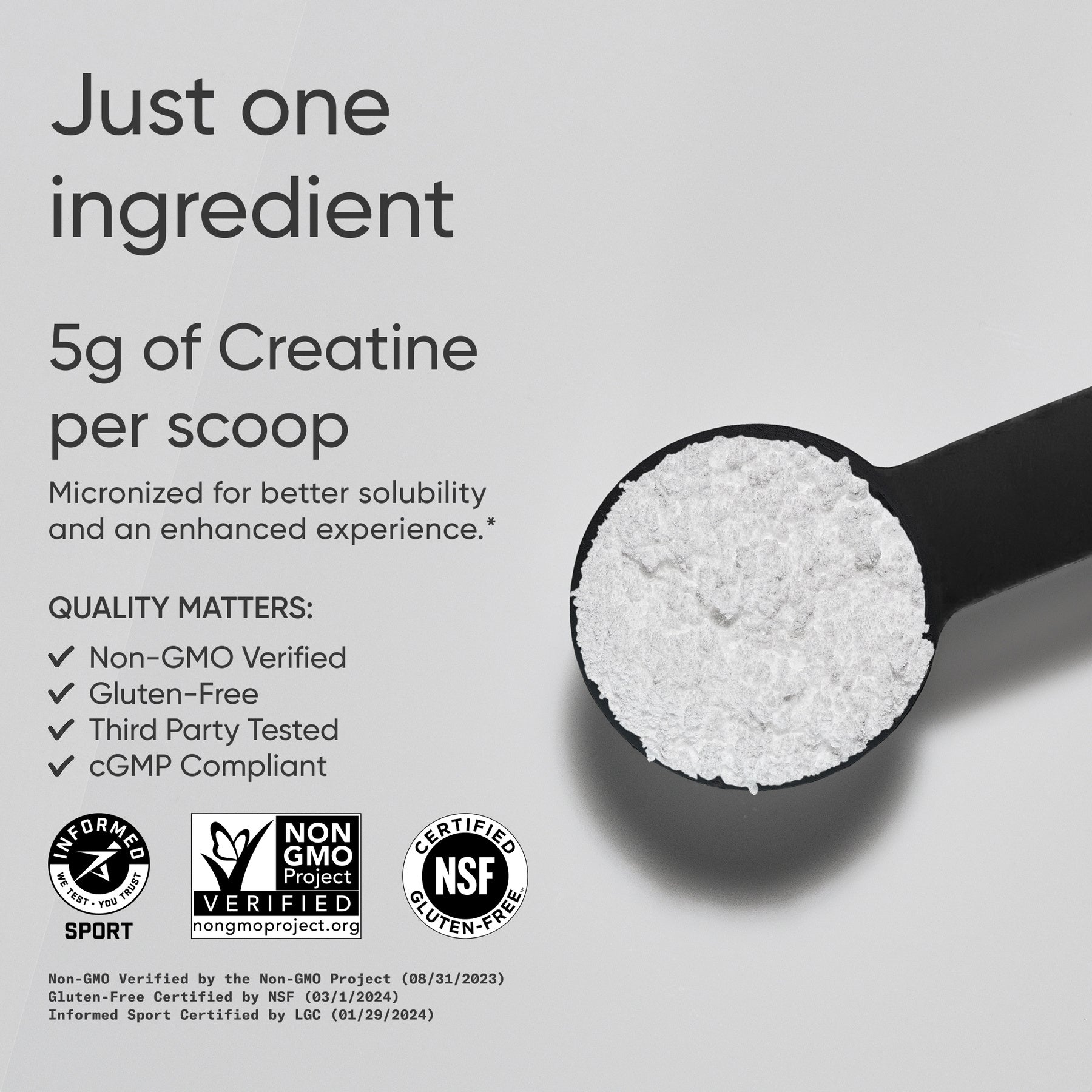 Sports Research Creatine Monohydrate - dosage information