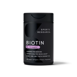 Sports Research® Biotin 10,000mcg with Organic Coconut Oil - Biotin (Vitamin B7) for Healthy Skin and Hair Support* - for Women and Men - Vegan, Non-GMO, Gluten & Soy-Free - 120 Veggie Softgels