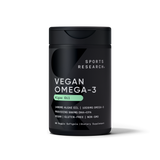 Sports Research Vegan Omega-3 60 Softgels - front of bottle