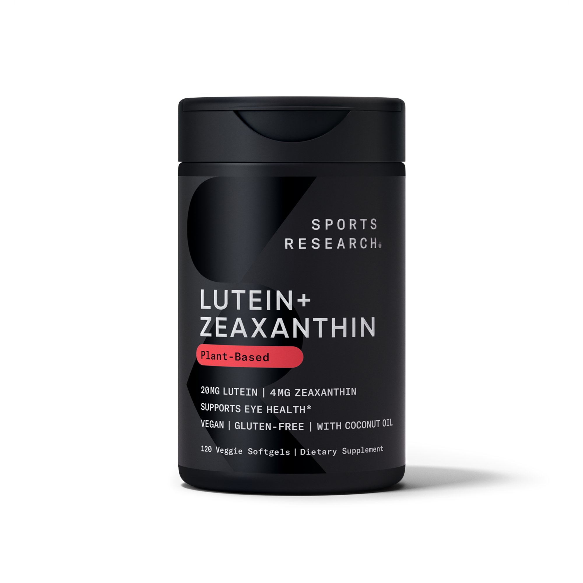 Sports Research Lutein Zeaxanthin 120 Softgels - front of bottle