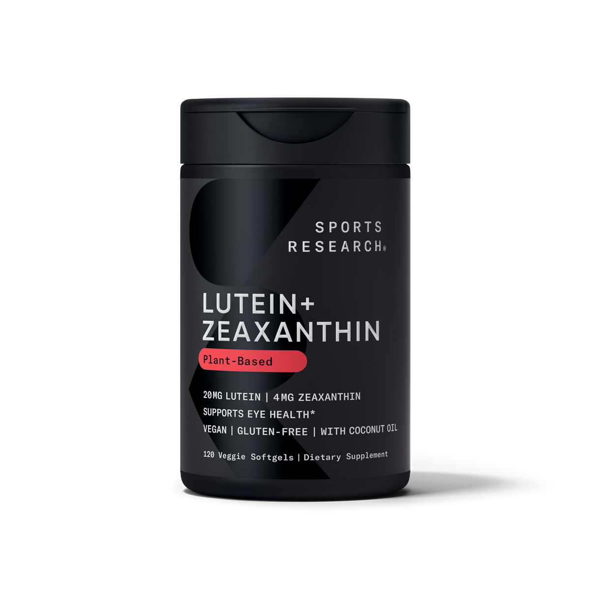 Sports Research Lutein Zeaxanthin 120 Softgels - front of bottle