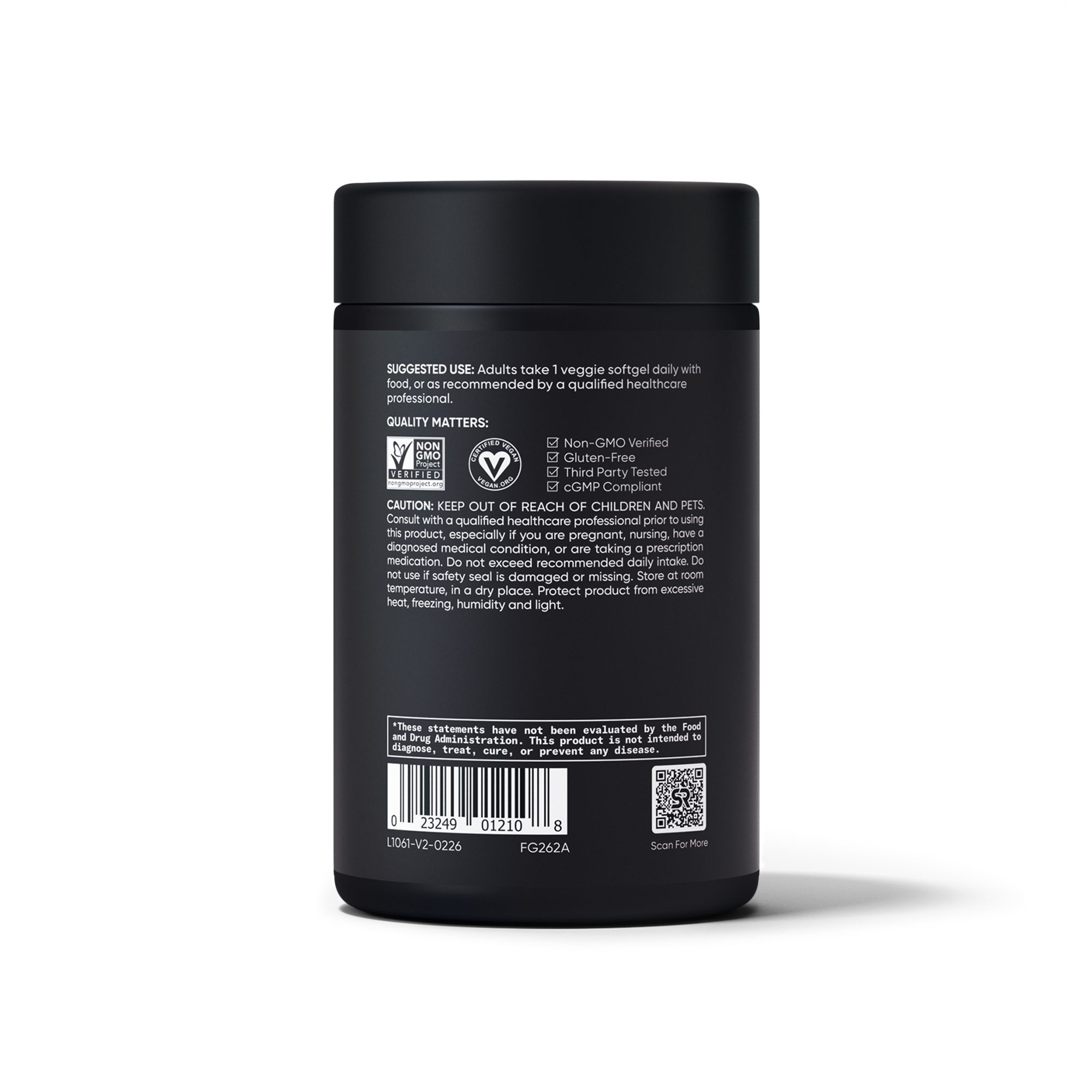 Sports Research Lutein Zeaxanthin - left angle view