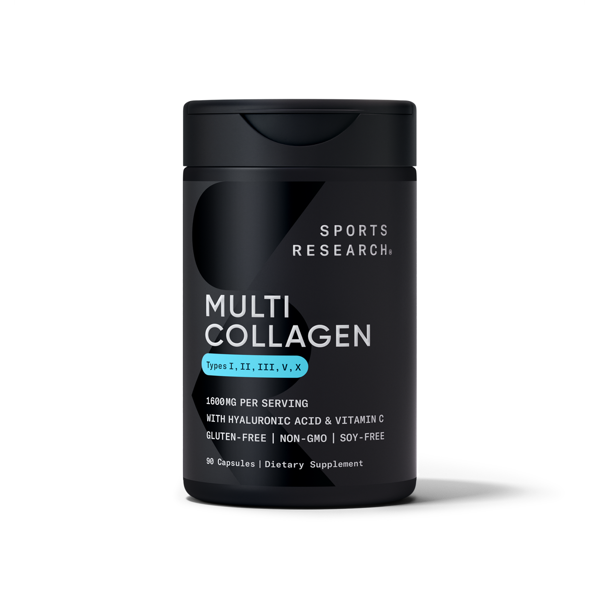 Sports Research Multi Collagen 1600mg 90 Capsules - front of bottle
