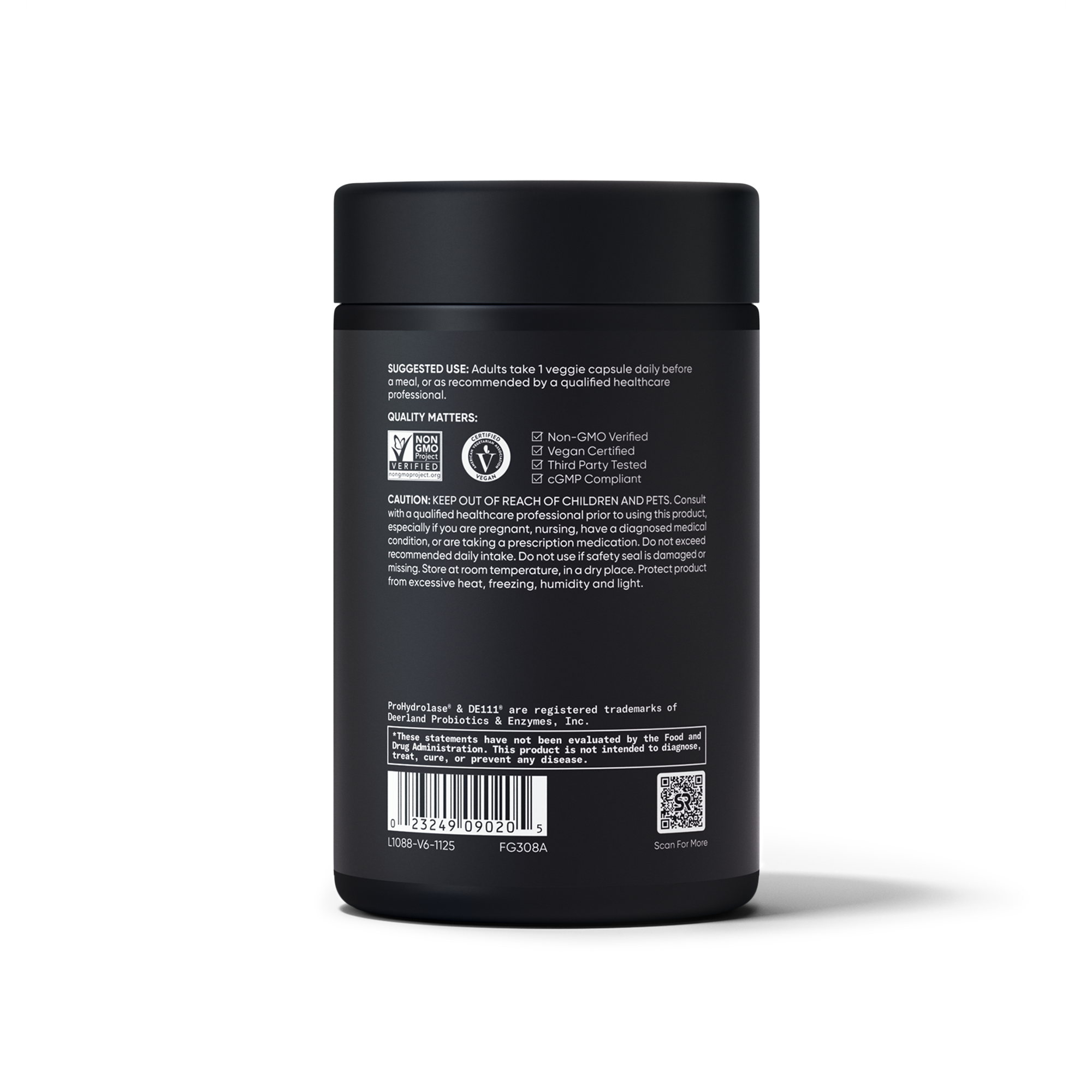 Sports Research Digestive Enzymes - left angle view