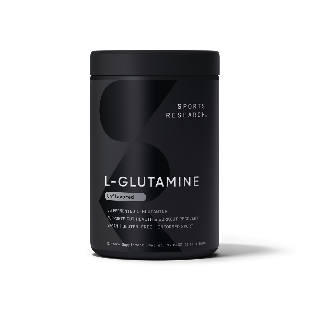 Sports Research L-Glutamine 17.64 oz - front of container