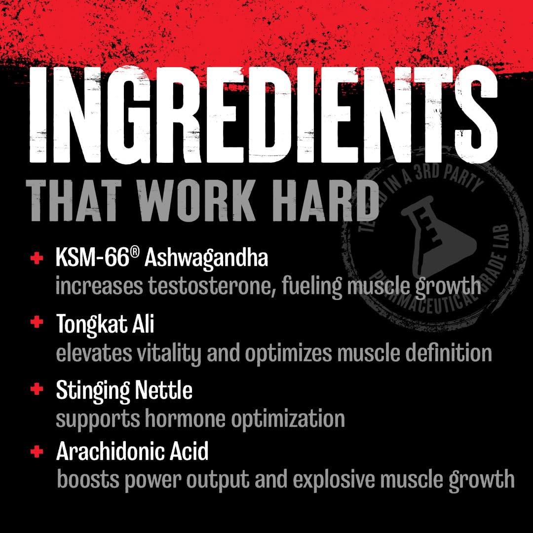 Universal Nutrition Animal Test Testosterone Booster Supplement for Lean Muscle and Strength Gains