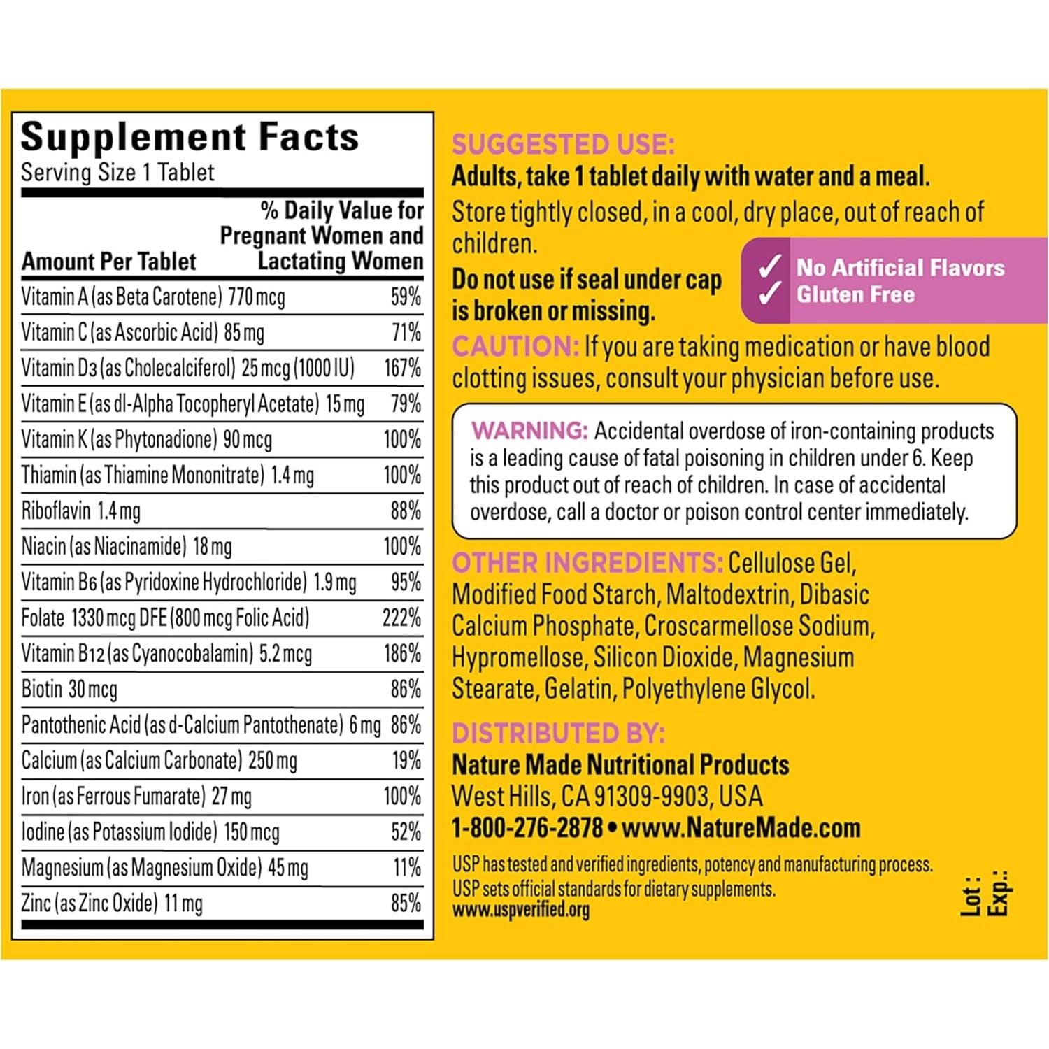 Nature Made Prenatal Multivitamin 90ct - product detail