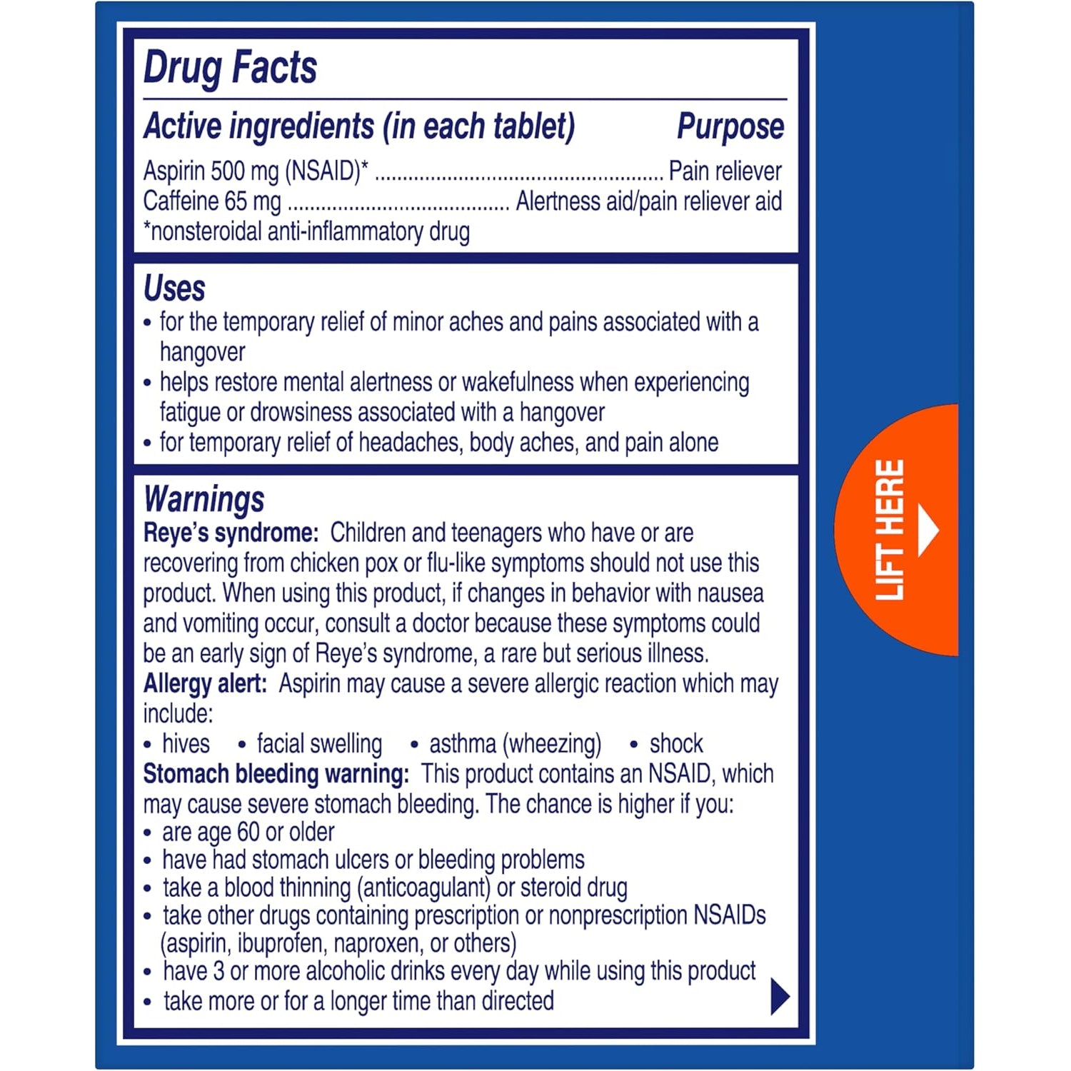 Alka-Seltzer Hangover Relief Orange Fizz 20ct - product detail