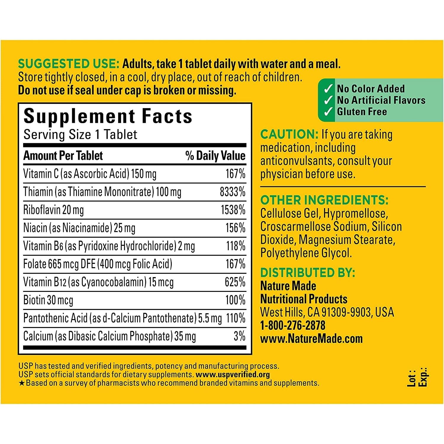 Nature Made Super B Complex 140ct - product detail