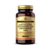 Solgar Glucosamine Hyaluronic Acid Chondroitin MSM 120ct - front of bottle