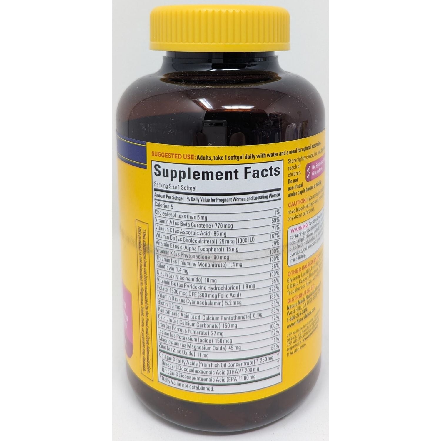 Nature Made Prenatal with Folic Acid + DHA 150ct - product detail